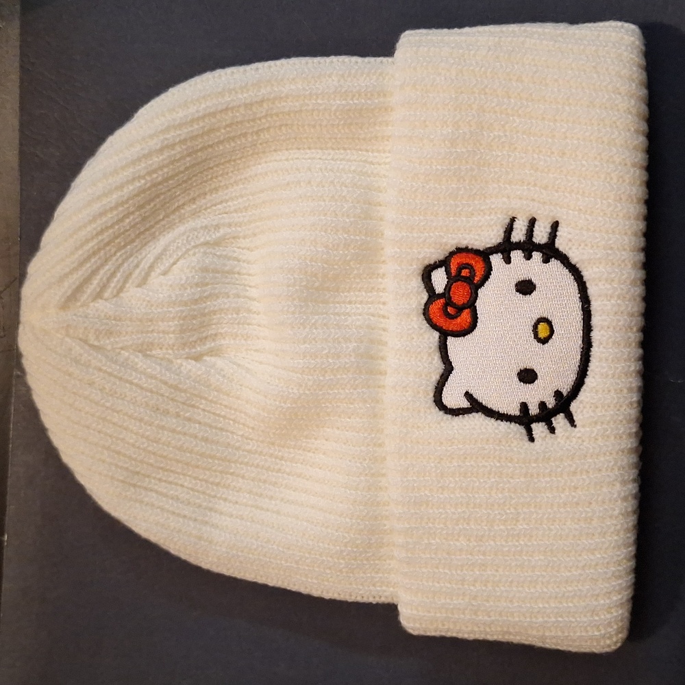 HELLO KITTY Knit Cap, NEW